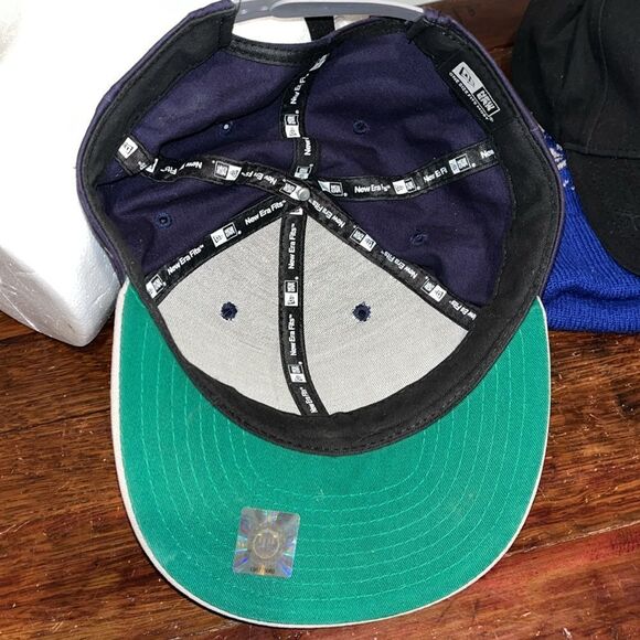 Vintage Georgetown Hoyas white Blue Gray snapback trucker style baseball cap hat - Picture 4 of 5